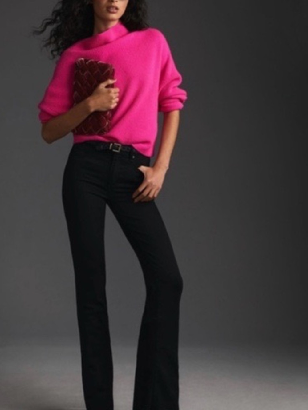 PAIGE Lou Lou Black Flare Jeans